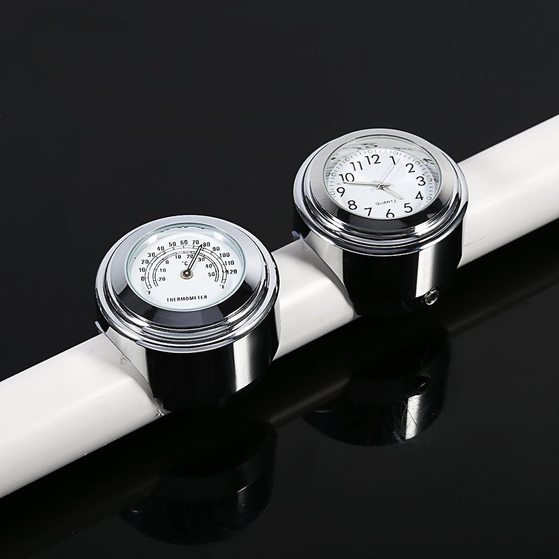 Qiilu Motorcycle Clock, 7/8" 1" Motorcycle Clock Handlebar Motorcycle Handlebar