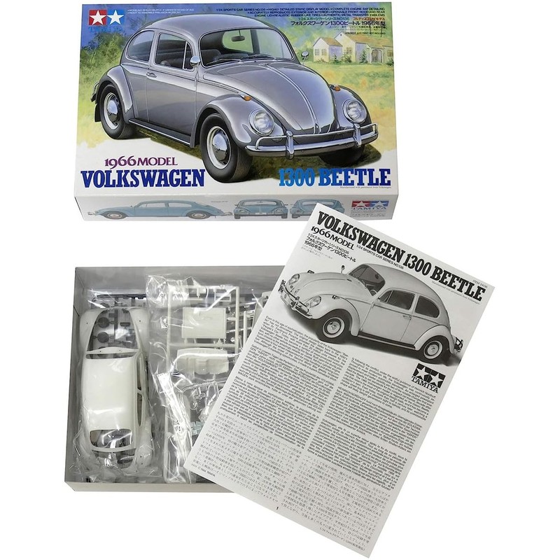Tamiya 1/24 Sports Car Series No. 136 Volkswagen 1300 Beetle 1966 Year Notebook Plastic