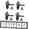 COHEALI 4 Sets Sliding Window Locks Theft Cam Sash Locks