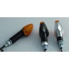 winker PEAK, black, amber,short stem, E-mark, pair