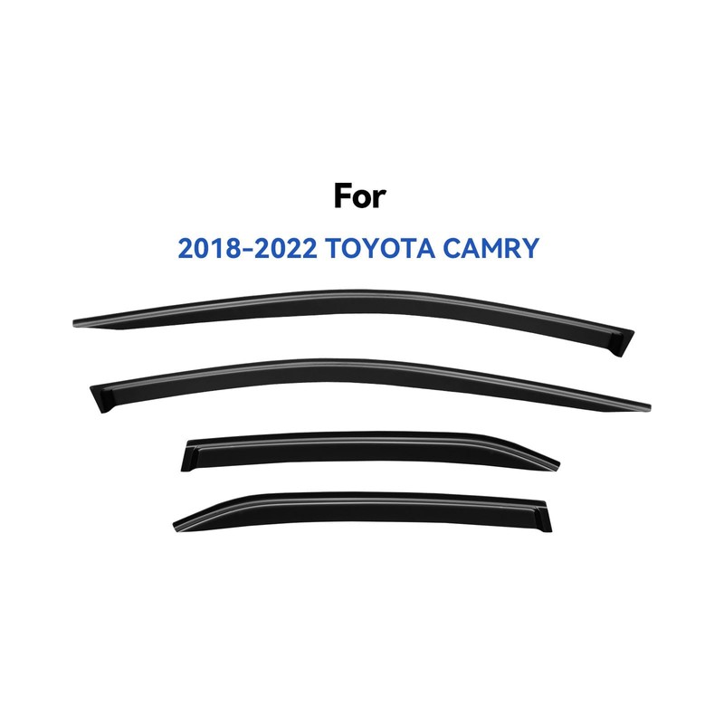 Window Visors Rain Guards for 2018-2024 Toyota Camry, Out-Channel Window