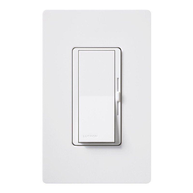 Lutron DVSTV-WH Diva 8 Amp 3-way/Single-Pole 0-10V Dimmer, no neutral