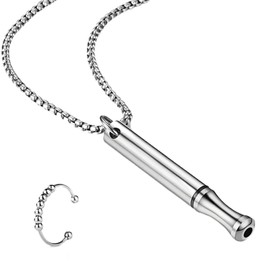 Aucuu Aucuu 1Pc Stress Relief Necklaces, Mindful Breathing Necklace, Anxiety Relief Necklace for Men Women Meditation Anxiety Relief