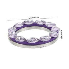 Mobestech Car Button Cover Rhinestone Push Start Button Decoration for Women Sparkling Interior Accessory Easy Installation Stylish Car Upgrade