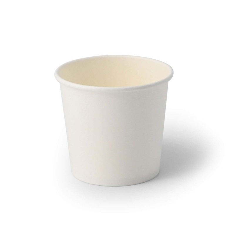 BIOZOYG 50 x Cardboard Ice Cream Cups, 250 ml, Brown,