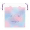 Kamio Japan 223581 MON PETIT CHATON Medium Drawstring Drawstring with