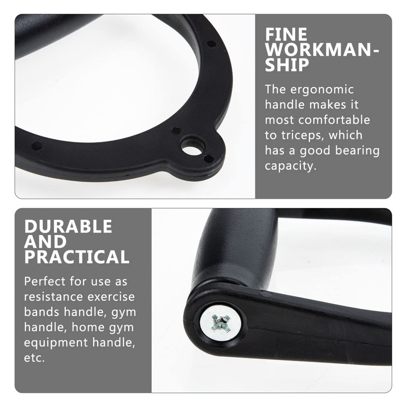 Mipcase 2Pcs Wear Resistant Workout Handles for Gym Cable Machines