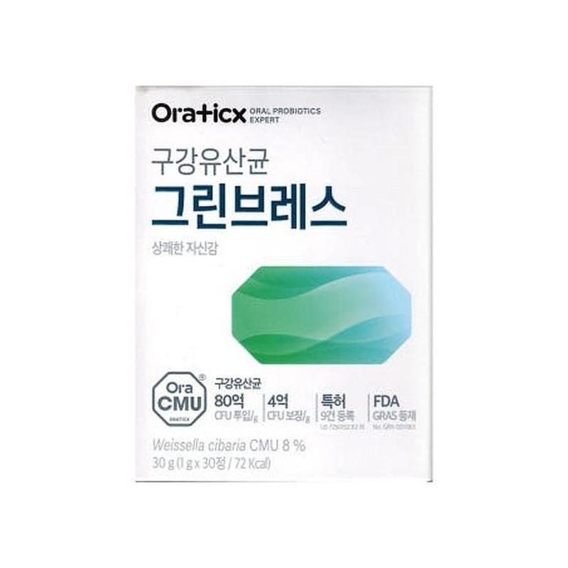 Oratics Oratix Oral Lactobacillus Green Breath 1g x 30 tablets