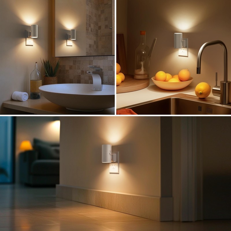 Briignite Night Lights Plug into Wall, Modern LED Night Light