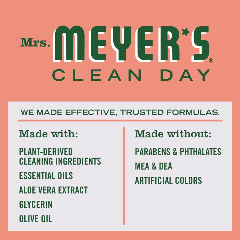 MRS. MEYER'S CLEAN DAY Hand Soap Refill, Made with Essential