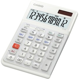 CASIO JE-12E-WE Compact Ergonomic Desk Calculator 12-Digit