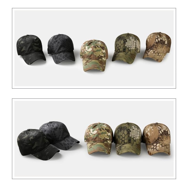 GUN FREAK Tactical Baseball Cap Hat Honeycomb Camo Military Airsoft