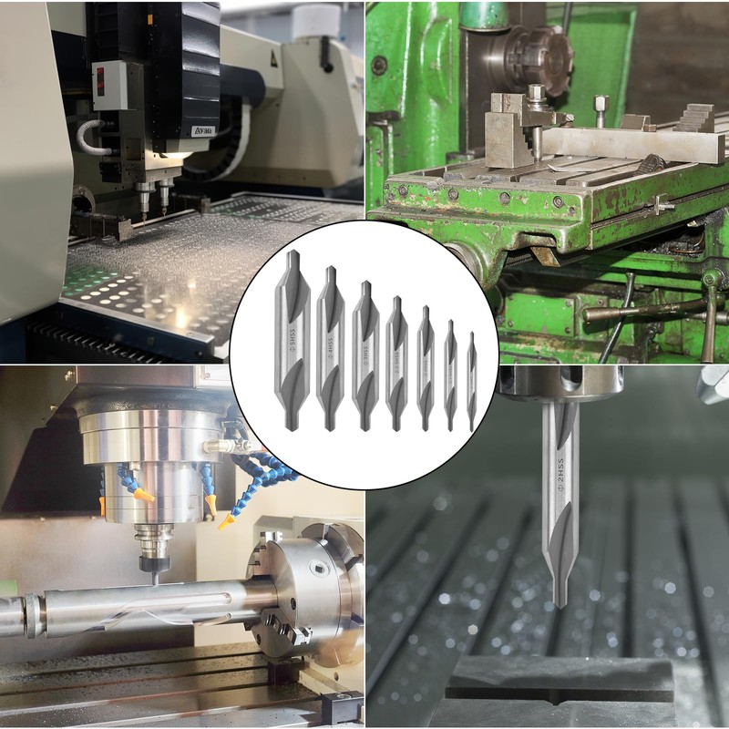 Centre Drill Bit Set Metal Wood Lathe Accessories Centring Grain