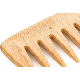 REMOS Wooden comb made of local beech wood antistatic - medium/fine teeth 19cm