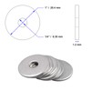 1/4" x 1" OD Stainless Fender Flat Washer,18-8 (304) Stainless