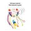 Pull String Interactive Toy Plastic Colorful Pulling Toy for Visual