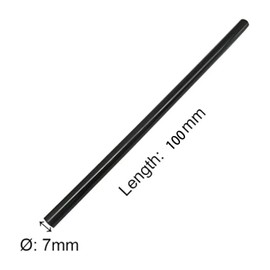 Gxadwzy Hot Glue Sticks 7 x 100 mm Black Glue Sticks for 7 mm Hot Glue Gun Pack of 80