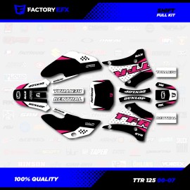 Factory EFX Black & Pink Shift Racing Graphics Kit fits 00-07 YAMAHA TTR125 TTR 125 decal