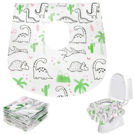 QWORK® 20 Pack Extra Large Disposable Toilet Seat Covers 25"x24" - Waterproof Non-Slip Potty Seat Protectors, Non-Woven Fabrics