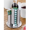 Esmeyer 400-2647 Portionsspender Multi aus mattiertem Edelstahl, für Milchdöschen, Zuckertüten