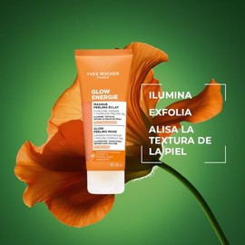 YVES ROCHER - Glow Energie Mascarilla Facial Efecto Peeling | Vitamina C | Ilumina, Exfolia y Alisa | Fórmula Vegana, 75 ml