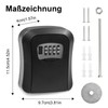 ZITUZY Outdoor Key Safe 4 Digit Key Safe with Number