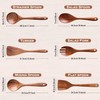 Wooden Spoon 6 Pcs, Cooking Utensils,Kitchen Utensils Natural Teak Wood