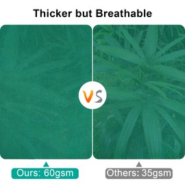 Insoma Plant Covers Freeze Protection, 2.2 oz/yd² Thickened Outdoor Plants Frost Protection Covers with Zipper & Drawstring, Frost Blankets for Tree in Winter (47.7" W X 71.7" H)