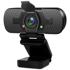 Límite-MX Webcam con micrófono, cámara Web HD 1080p on Cubierta de Privacidad, Micrófono Reductor de Ruido y Corrección de iluminación Automática, para Ordenador portátil, PC/Mac, Videollamadas