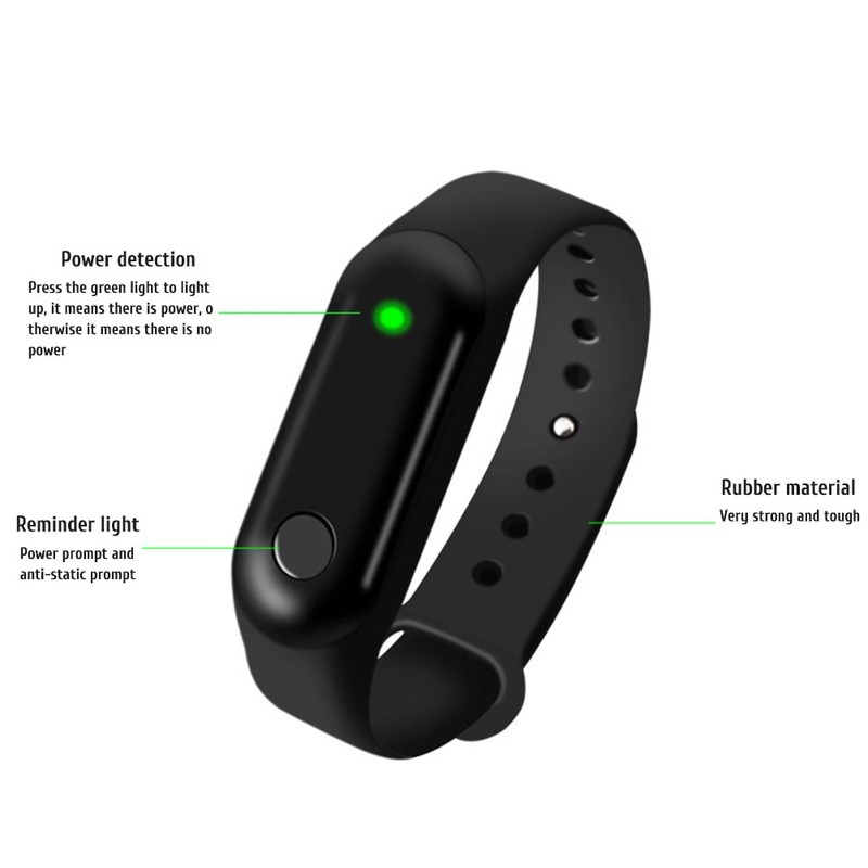 Anti Static Cordless Wrist Strap Automatic Electrostatic Removal Bracelet with