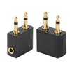 LeTradeJP Airplane Earphone Jack Converter Adapter, 3.5mm Dual Jack Converter,