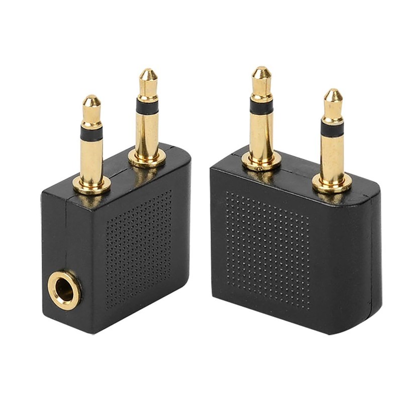 LeTradeJP Airplane Earphone Jack Converter Adapter, 3.5mm Dual Jack Converter,