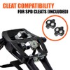 BV Bike Pedals Shimano SPD/Look Delta Compatible 9/16'' with Toe