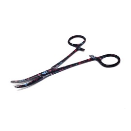 Dog/Cat Pet Ear Hair Puller 5.5" Hemostat Forceps Serrated Curved Jaws Ear Care Forceps, Made of Stainless Steel-Helps In Cleaning Ear Nose Face Paws Hair-Multipurpose Works on All Kind of Hair, Black