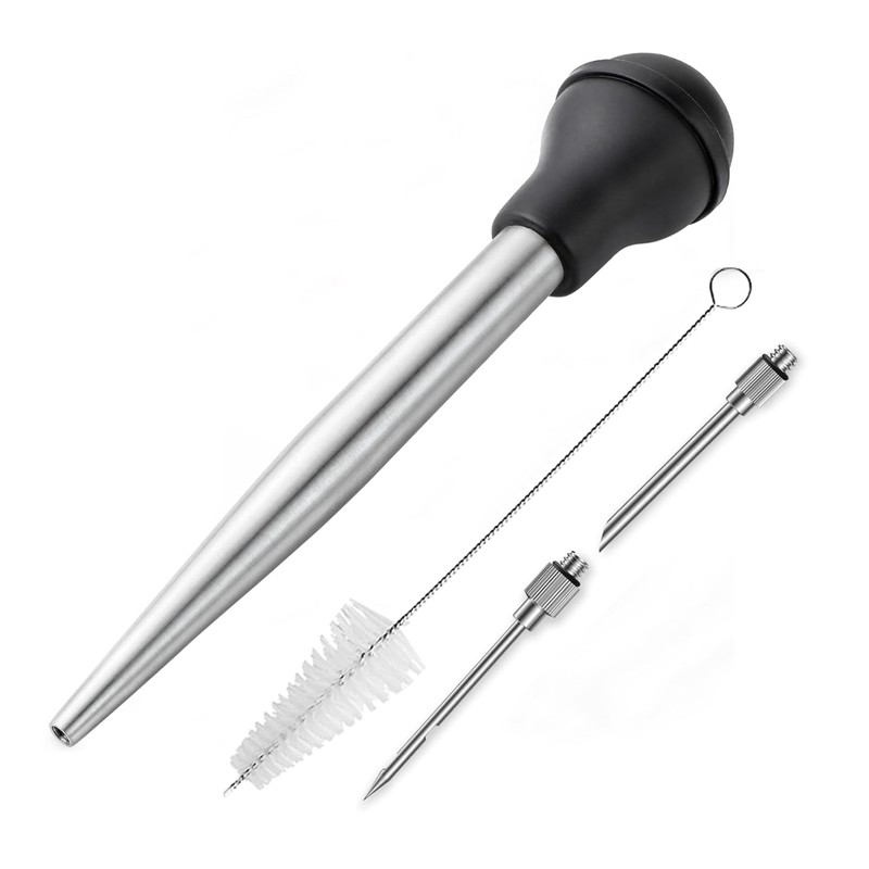 Rainspire Upgraded Large Stainless Steel Turkey Baster for Cooking With
