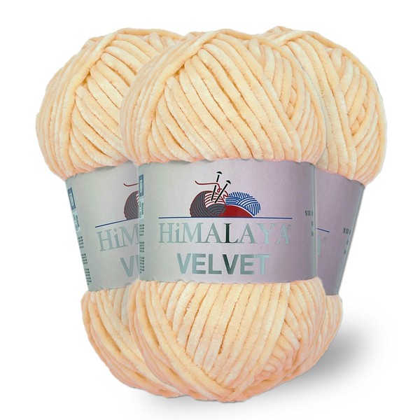 Himalaya Velvet, 3 Strands/Ball 100% Polyester Knitting Crochet Chenille Knitting