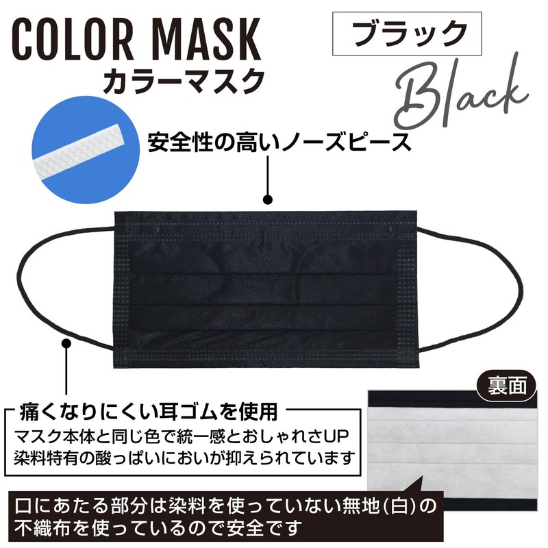 Anshiya Black Mask, 4-Layer Non-woven Mask, Stylish Mask, Blocks Over