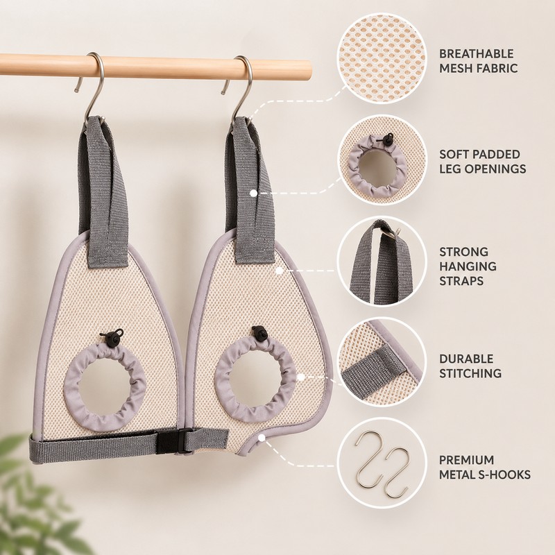 Pet Grooming Hammock for Cats & Small Dogs – Breathable