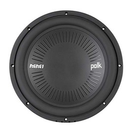 Polk Audio MM1242 SVC MM1 Series 12" Marine & Car Audio Subwoofer - 900W, 26-200Hz Frequency Response, Single 4-Ohm Voice Coils, Polypropylene Woofer Cone, Compact Subwoofer for Deep, Powerful Bass