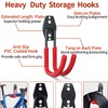 3-H Garden Hose Holder Wall Mount 4 Pack,Solid Steel Hose