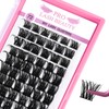 Cluster Lashes 72 Pcs Lash Clusters DIY Eyelash Extension Individual