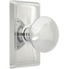 Providence Door Set with Round Brass Knobs Passage in Polished