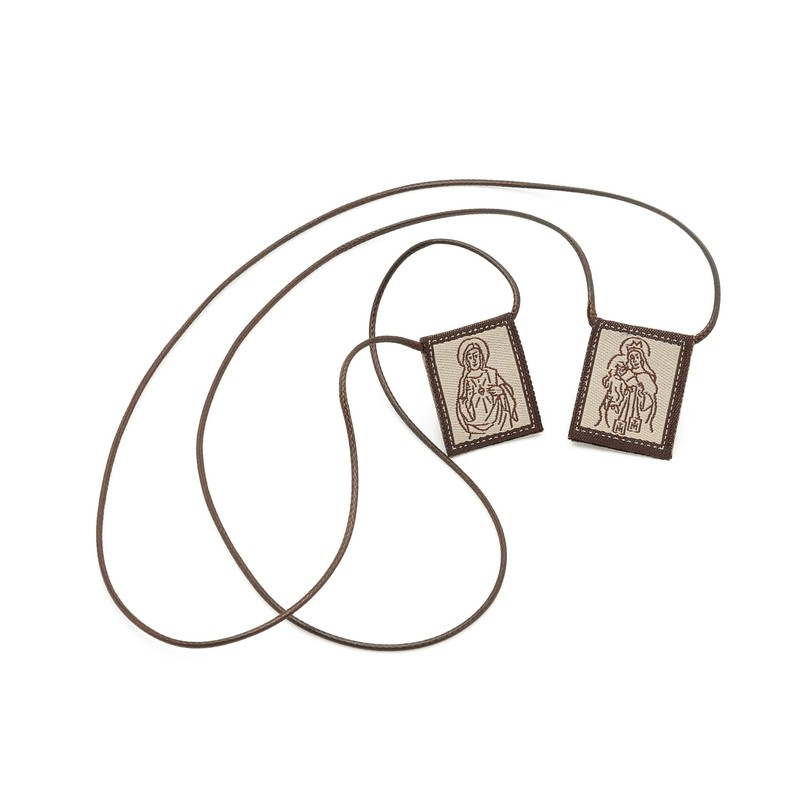 Intercession Mt Carmel Wool Scapular (Small)