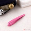 Japanese-Made Rounded Tip Tweezers – Gentle Pink Tweezer for Sensitive