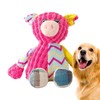 Pet Plush Sound Toy,Cartoon Animal Teething Chew Toys - Interactive