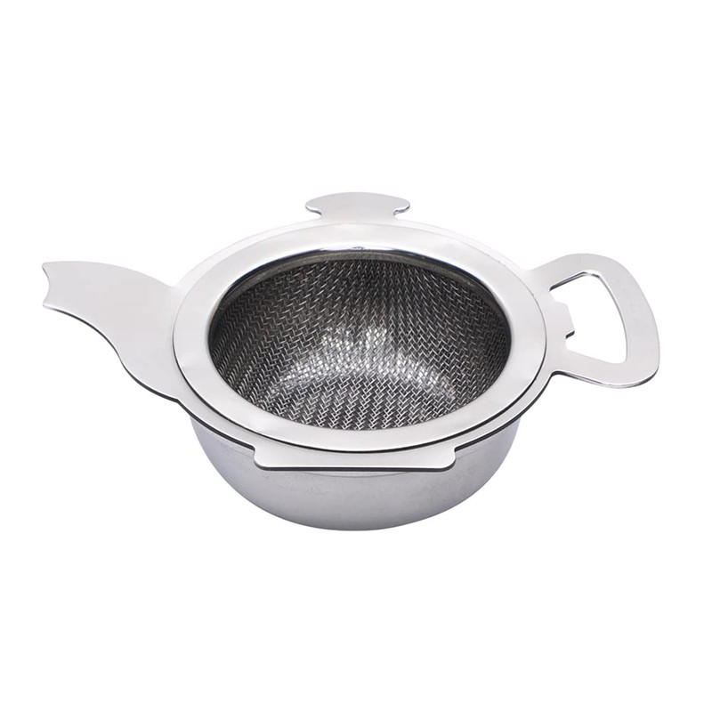 HealthAndYoga™ Stainless Steel Tea Strainer with a Utility Cup -