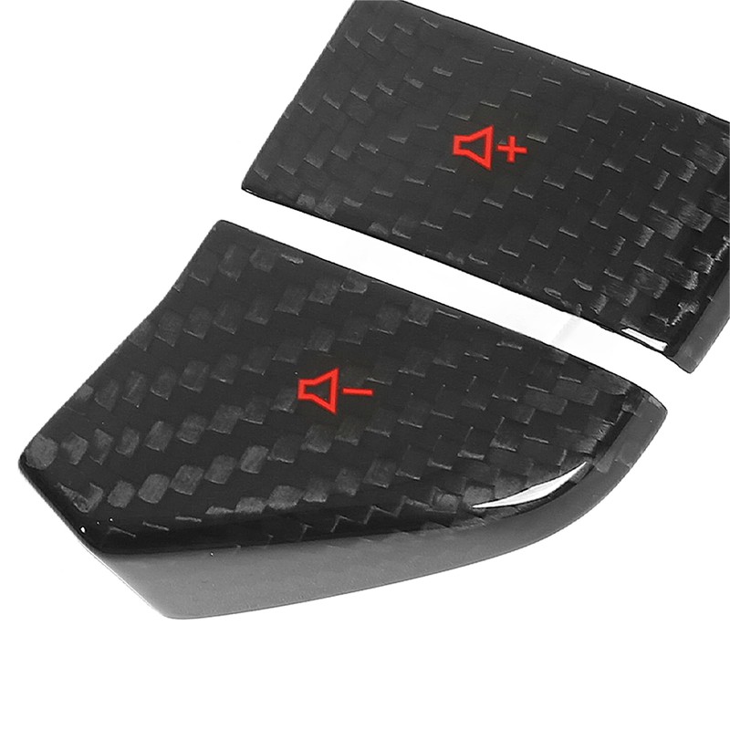 Steering Wheel Switch Button Trim Carbon Fiber Replacement for Corvette