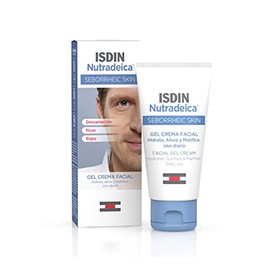 ISDIN Nutradeica - Gel-crema facial indicado para el tratamiento del exceso de sebo, descamacin, picor y eritema de la piel seborreica facial, 50 ml