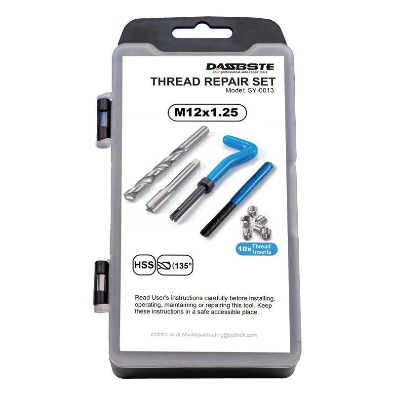 DASBSTE Thread Repair Set, Thread Repair Tools with M5 M6