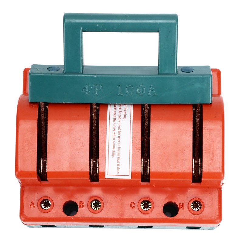Knife Safety Switch 4P Single Throw 100A AC 380V Terminal